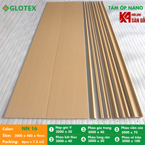 Tấm Ốp Tường Nano Glotex NN16